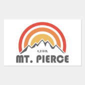 Mt. Pierce New Hampshire Rechthoekige Sticker (Voorkant)