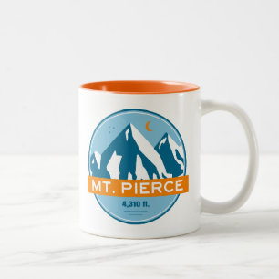Mt. Pierce New Hampshire Stars Moon Tweekleurige Koffiemok