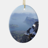 Mt. Pilatus Zwitserland Keramisch Ornament (Rechts)