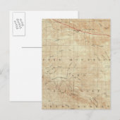 Mt Pinos quadrangle toont San Andreas Rift Briefkaart (Voorkant / Achterkant)