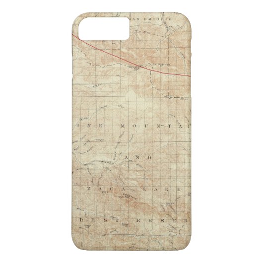 Mt Pinos quadrangle toont San Andreas Rift Case-Mate iPhone Case (Achterkant)