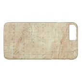 Mt Pinos quadrangle toont San Andreas Rift Case-Mate iPhone Case (Achterkant (Horizontaal))