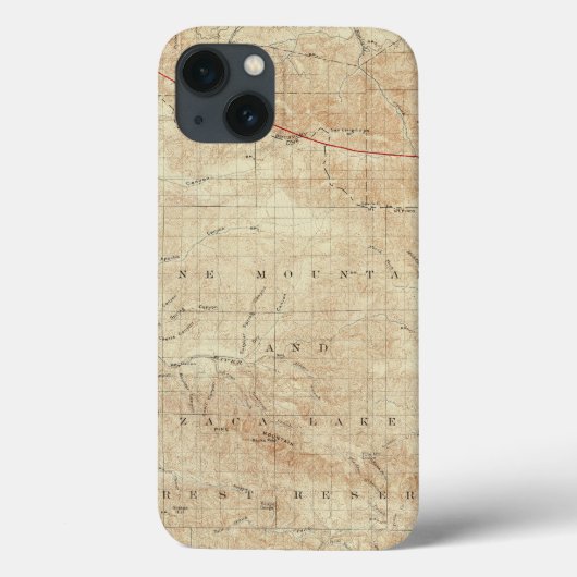 Mt Pinos quadrangle toont San Andreas Rift Case-Mate iPhone Case (Achterkant)