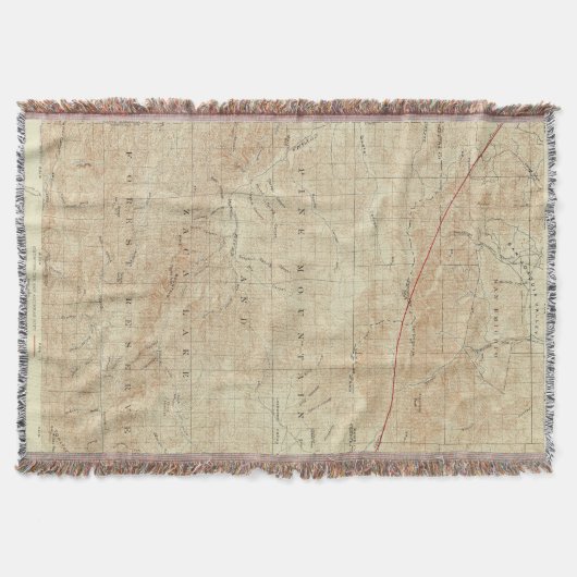 Mt Pinos quadrangle toont San Andreas Rift Deken (Voorkant)