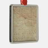 Mt Pinos quadrangle toont San Andreas Rift Metalen Ornament (Rechts)