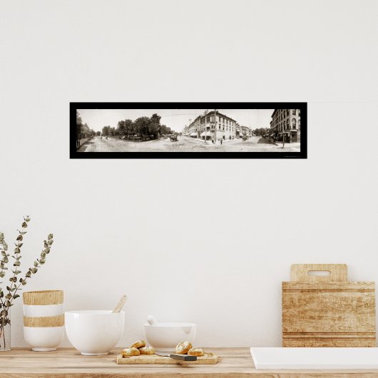 Mt Pleasant, IA Foto 1907 Poster (Keuken)