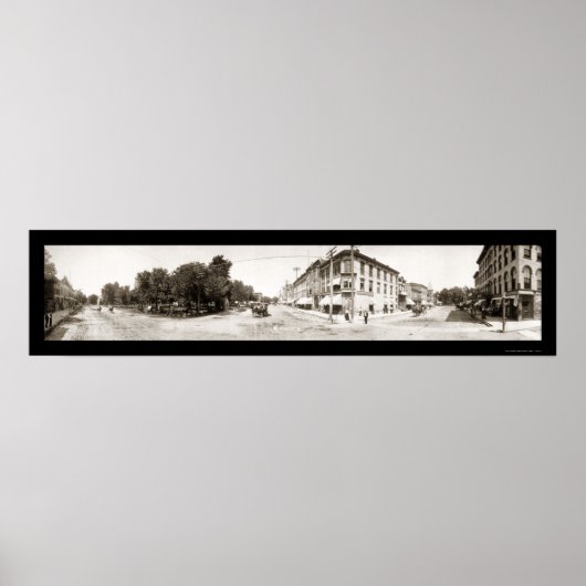 Mt Pleasant, IA Foto 1907 Poster (Voorkant)