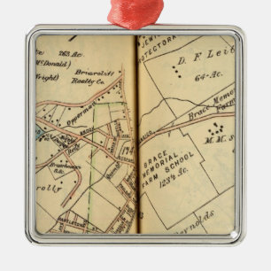 Mt. Pleasant, New York 3 Metalen Ornament