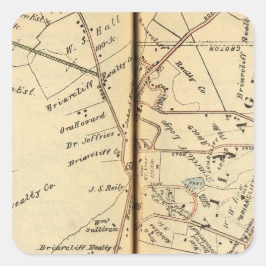 Mt. Pleasant, New York Vierkante Sticker (Voorkant)