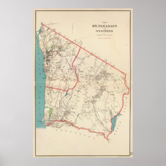 Mt Pleasant, Ossining cities Poster (Voorkant)