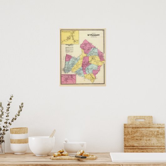 Mt Pleasant, stad Poster (Keuken)