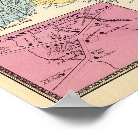 Mt Pleasant, stad Poster (Hoek)