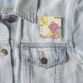 Mt Pleasant, stad Vierkante Button 5,1 Cm (In situ)