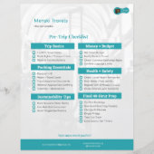 MT Pre-Trip Checklist (Voorkant)