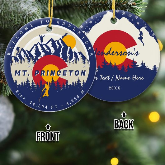 Mt Princeton Colorado 14ers Fourteener Klimmen Keramisch Ornament