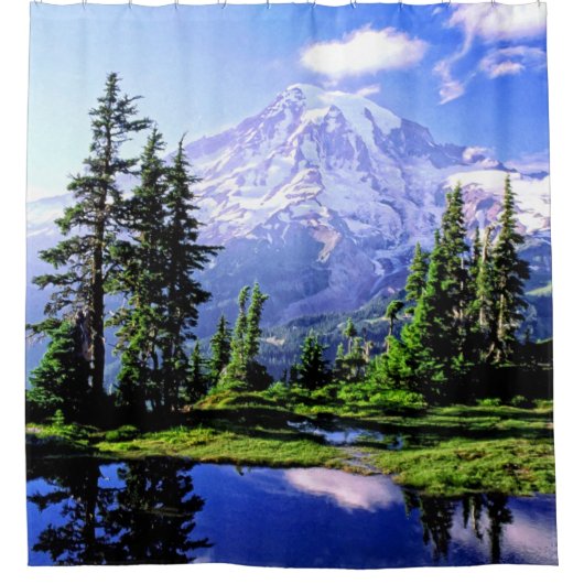 Mt Raineer National Park Shower Curtain Douchegordijn (Voorkant)