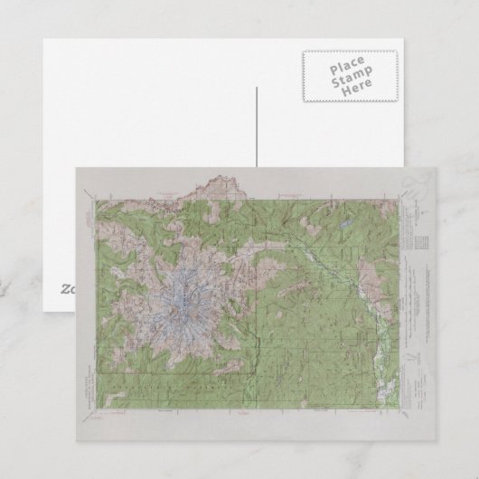 Mt. Rainier (1924) Briefkaart (Voorkant / Achterkant)