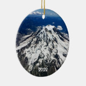 Mt Rainier 2-zijdig rond keramisch Ornament (Rechts)