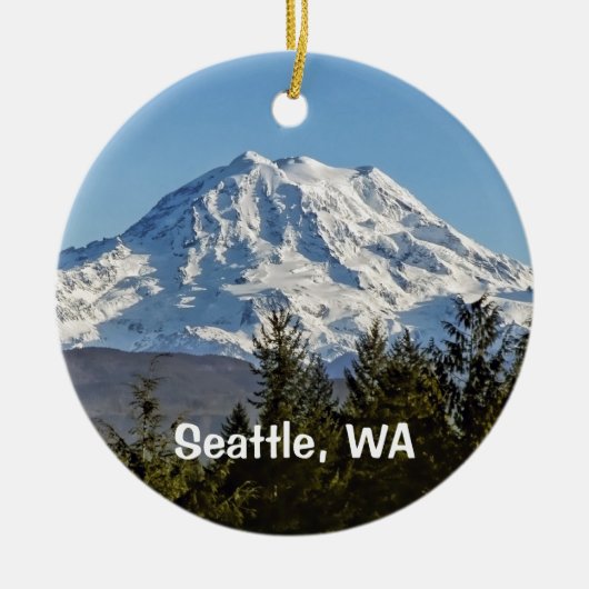 Mt. Rainier Aandenken Keramisch Ornament (Voorkant)