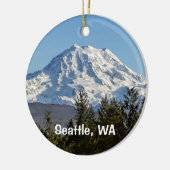 Mt. Rainier Aandenken Keramisch Ornament (Links)