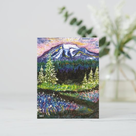 Mt Rainier Briefkaart (Staand voorkant)