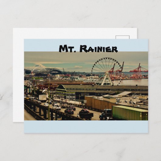 Mt. Rainier Briefkaart (Voorkant / Achterkant)