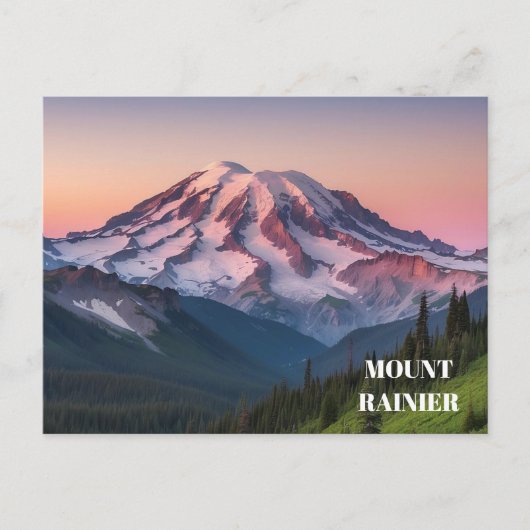 Mt. Rainier Briefkaart (Voorkant)