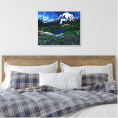 Mt Rainier Canvas Afdruk (Insitu (Slaapkamer))