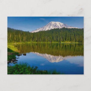 Mt. Rainier en Reflection Lake Briefkaart