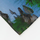 Mt. Rainier en Reflection Lake Fleece Deken (Hoek)