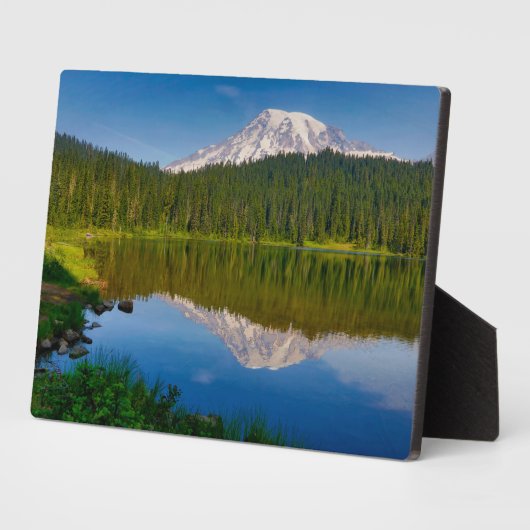Mt. Rainier en Reflection Lake Fotoplaat (Zijkant)
