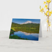 Mt. Rainier en Reflection Lake Kaart (Gele Bloem)