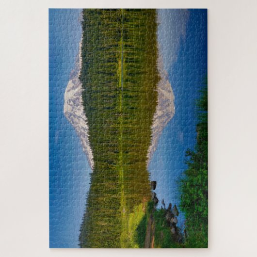 Mt. Rainier en Reflection Lake Legpuzzel (Verticaal)