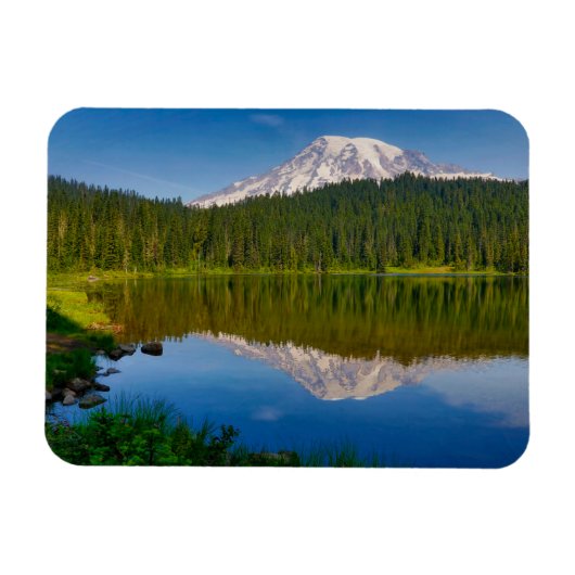 Mt. Rainier en Reflection Lake Magneet (Horizontaal)
