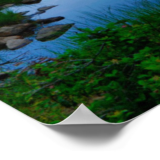 Mt. Rainier en Reflection Lake Poster (Hoek)