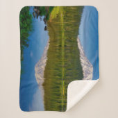 Mt. Rainier en Reflection Lake Sherpa Deken (Voorkant)