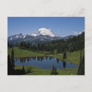 Mt. Rainier en Tipsoo Lake Briefkaart