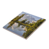 Mt. Rainier gereflecteerd in een tarn nabij Plumme Tegeltje (Zijkant)