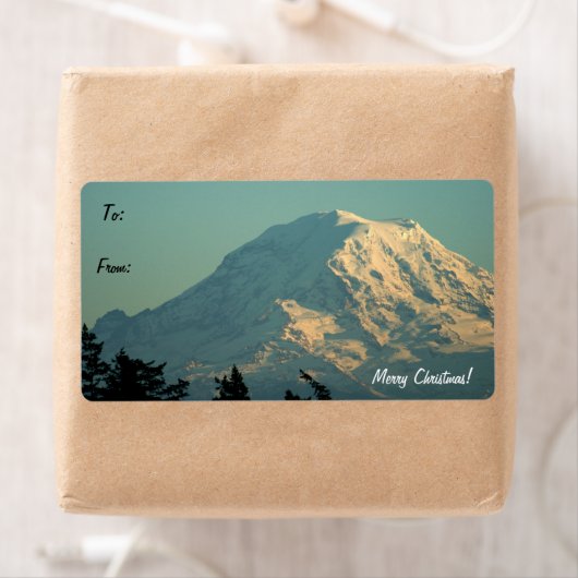 Mt. Rainier Gift Label Label (Insitu)