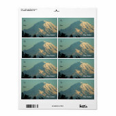 Mt. Rainier Gift Label Label (Full Sheet)