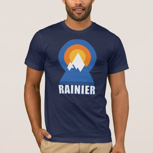 MT Rainier Hike Sunset T-shirt (Voorkant)