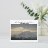Mt. Rainier in het Briefkaart van de staat Washing (Staand voorkant)