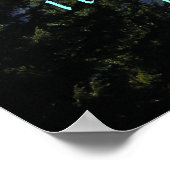 Mt. Rainier in mist met scriptversie Poster (Hoek)