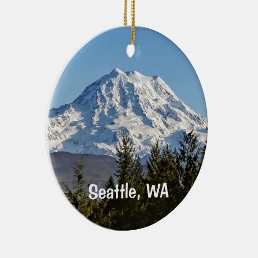 Mt. Rainier Keepomwille Keramisch Ornament (Rechts)