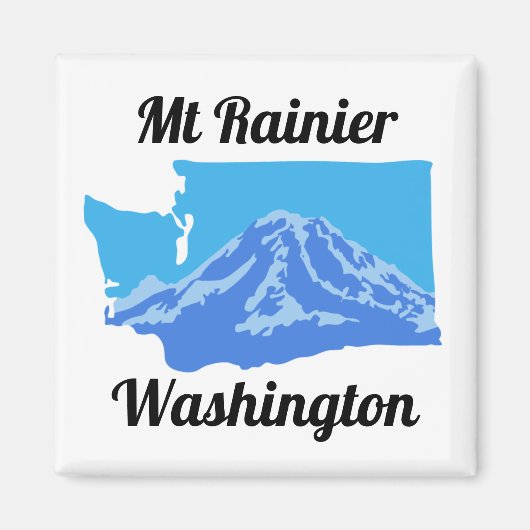MT Rainier Magnet - Kleur (Voorkant)