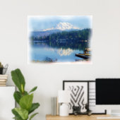 Mt. Rainier Mirror Poster (Thuiskantoor)