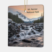Mt. Rainier Nationaal Park Souvenir Keramisch Ornament (Links)