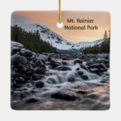 Mt. Rainier Nationaal Park Souvenir Keramisch Ornament (Achterkant)