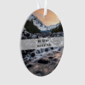 Mt. Rainier Nationaal Park Souvenir Kerstmis Ornament (voorkant)