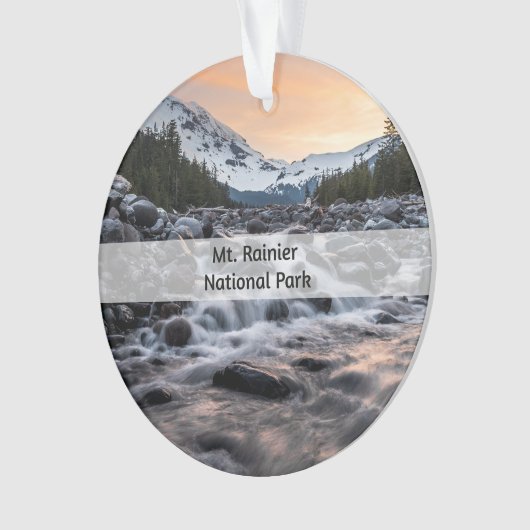 Mt. Rainier Nationaal Park Souvenir Kerstmis Ornament (voorkant)